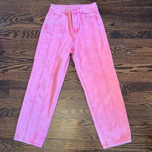 Pink Shein Ripped Jeans